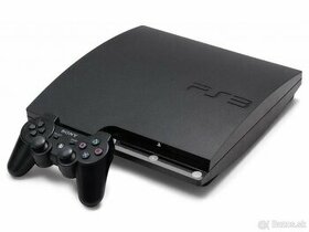 Sony PS 3 Slim 320 GB + 2 joystick + 12 orig. hier - 1