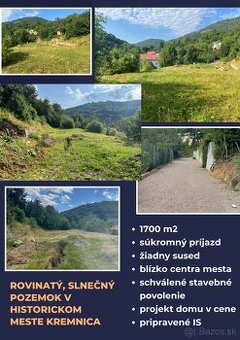 Jedinečný rovinatý pozemok