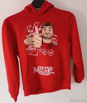 Mikina TARY - red/black v.128