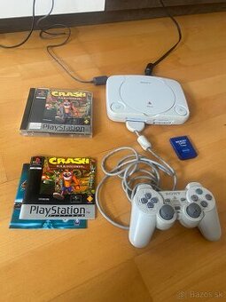 Playstation 1 Ps One Ps1 herná konzola + Crash Bandicoot