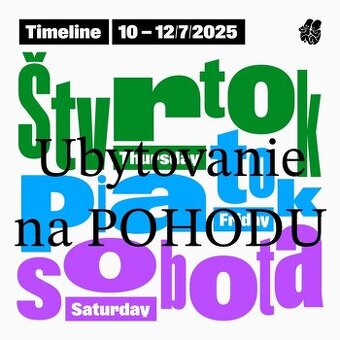 Ubytovanie Pohoda 2025 Trenčín