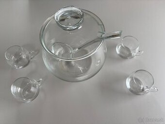 Bowle súprava sklenená