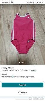 Detské plavky Adidas