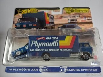 HOT WHEELS PREMIUM - TEAM TRANSPORT ´70 PLYMOUTH AAR CUDA