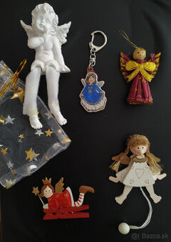 Anjelik- prívesky, dekorácie_NOVÉ_0,50-2,00e