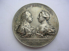AE medaila 1759 František I. + Mária Terézia + 13 detí - 1
