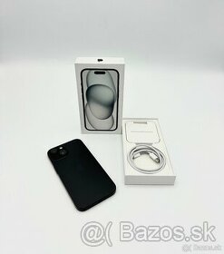 Apple iPhone 15 128Gb Black 100% Zdravie V Záruke - 1