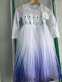 Nové šaty Frozen Elsa kostým na vek 4-5 alebo 5-6 rokov