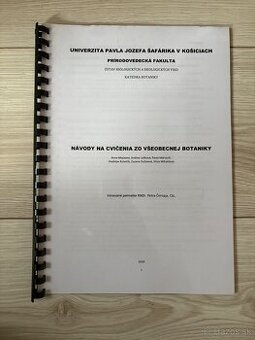 Návody na cvičenia zo všeobecnej botaniky