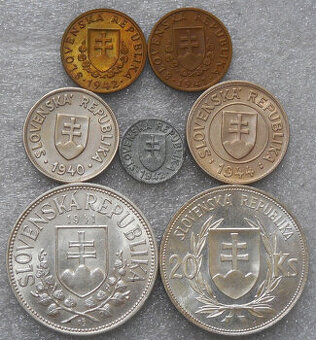 Mince: Sada Slovenský štát Top stav - 1939-1945