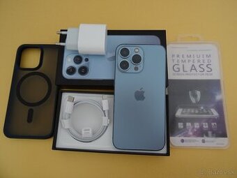 iPhone 13 PRO 256GB BLUE - ZÁRUKA 1 ROK - 100% BATERIA