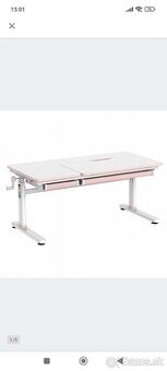 Stôl nastaviteľný Spacetronik XD 120x60 Bielo-ružový ergonom