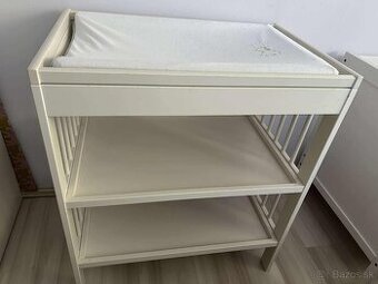 Prebaľovací stôl, farba: biela, IKEA model: GULLIVER