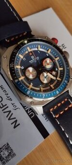masivní pilotské hodinky NAVIFORCE US ARMY chronograf - 1