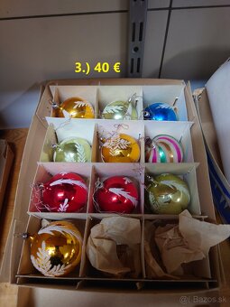 RETRO Vianočné ozdoby + osvetlenie