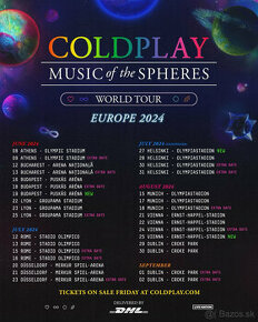 Predám lístky na vypredané koncerty Coldplay vo Viedni v Ern