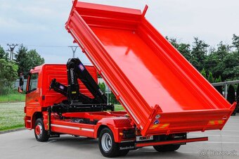 MERCEDES ATEGO 1224 - TROJSTRANNÝ SKLÁPAČ + HYDRAULICKÁ RUKA