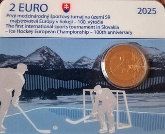 Slovensko 2025 Hokej coincard / karta 2 euro