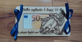 Obálka na peniaze pre motorkára