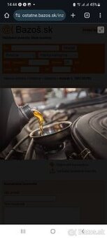 Použitý starý motorový olej