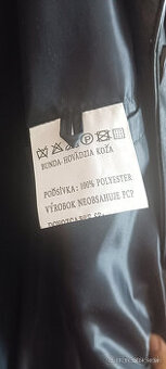 Dlhý dámsky kožený kabát