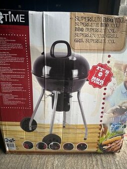 OKRÚHLY GRIL S POKRIEVKOU, teplomer, nový, nepoužity 46,5cm