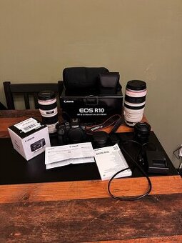 Canon EOS R10 + 3 objektívy + adaptér