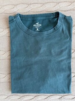 Predám tričko Hollister - L - tmavo zelené