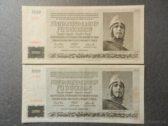 Bankovky protektorát 10 neperforované