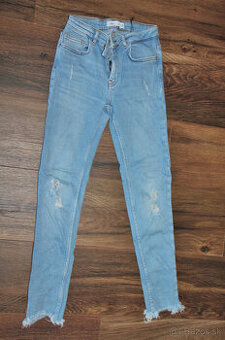 Elastické rifle ZARA, v.140 pre dievča