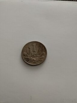 1 koruna 1945 Slovenský štát