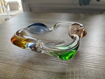 Hutné sklo - RHAPSODY - František ZEMEK - miska/ popolník