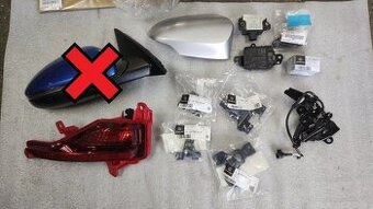 Kia Sportage, Toyota C-HR - svetlo hmlovka zrkadlo