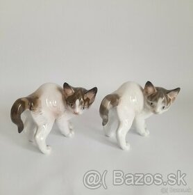 Starožtné porcelánové figurky koček - Rosenthal - Německo - 1