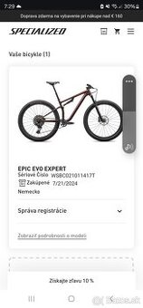 Specialized epic evo expert