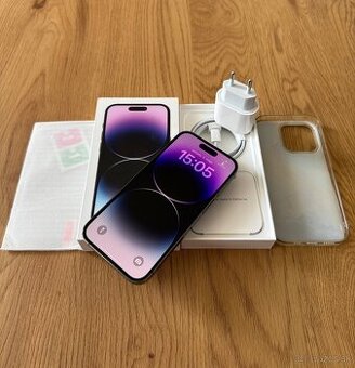 iPhone 14 Pro 256 gb Deep Purple - komplet príslušenstvo