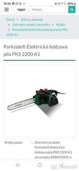 Predam novu pílu 2200w parkside