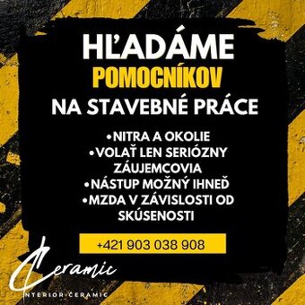 BURACIE PRACE - POMOCNE PRACE - MAJSTROV
