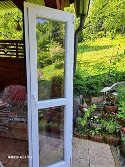 Balkoné dvere biele 60x206
