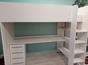 Poschodová posteľ s písacím stolom + darček