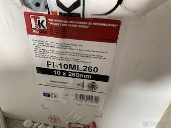 Tanierova hmoždinka, kovový tŕň, zateplovaci material