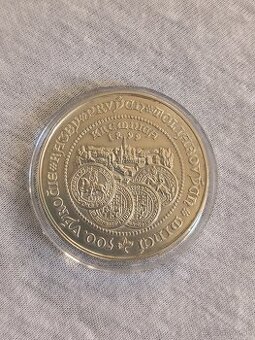 Strieborná minca 500 Sk - Toliar - Guldiner 1499 -1999