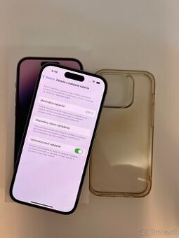 IPHONE 14 PRO DEEP PURPLE 128GB ZÁRUKA - DOBRÝ STAV