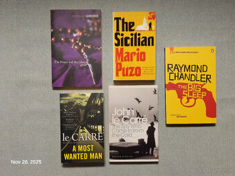 Detektivky le Carre, Greene, Puzo, Chandler (ENG)