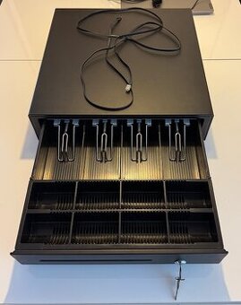 pokladničná zásuvka, s vnútrom, otváraná na kľúč, 12V