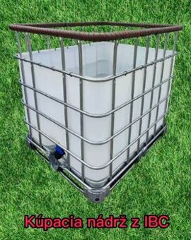 Predám kúpaciu kaďu z 1000l ibc kontajnera