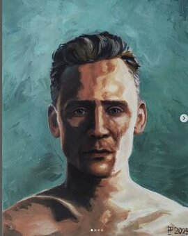 Ručne maľovaný obraz - olejomaľba - portrét