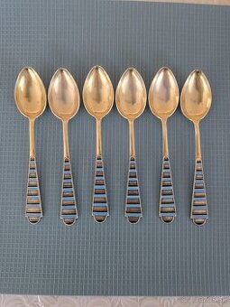 Strieborné lyžičky 6ks sovietske 875/1000