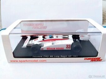 Spark Theodore TY01 6th Long Beach GP 1981 1/43