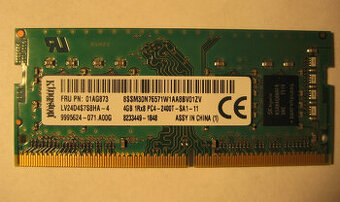DDR4 4GB RAM do notebooku Kingston